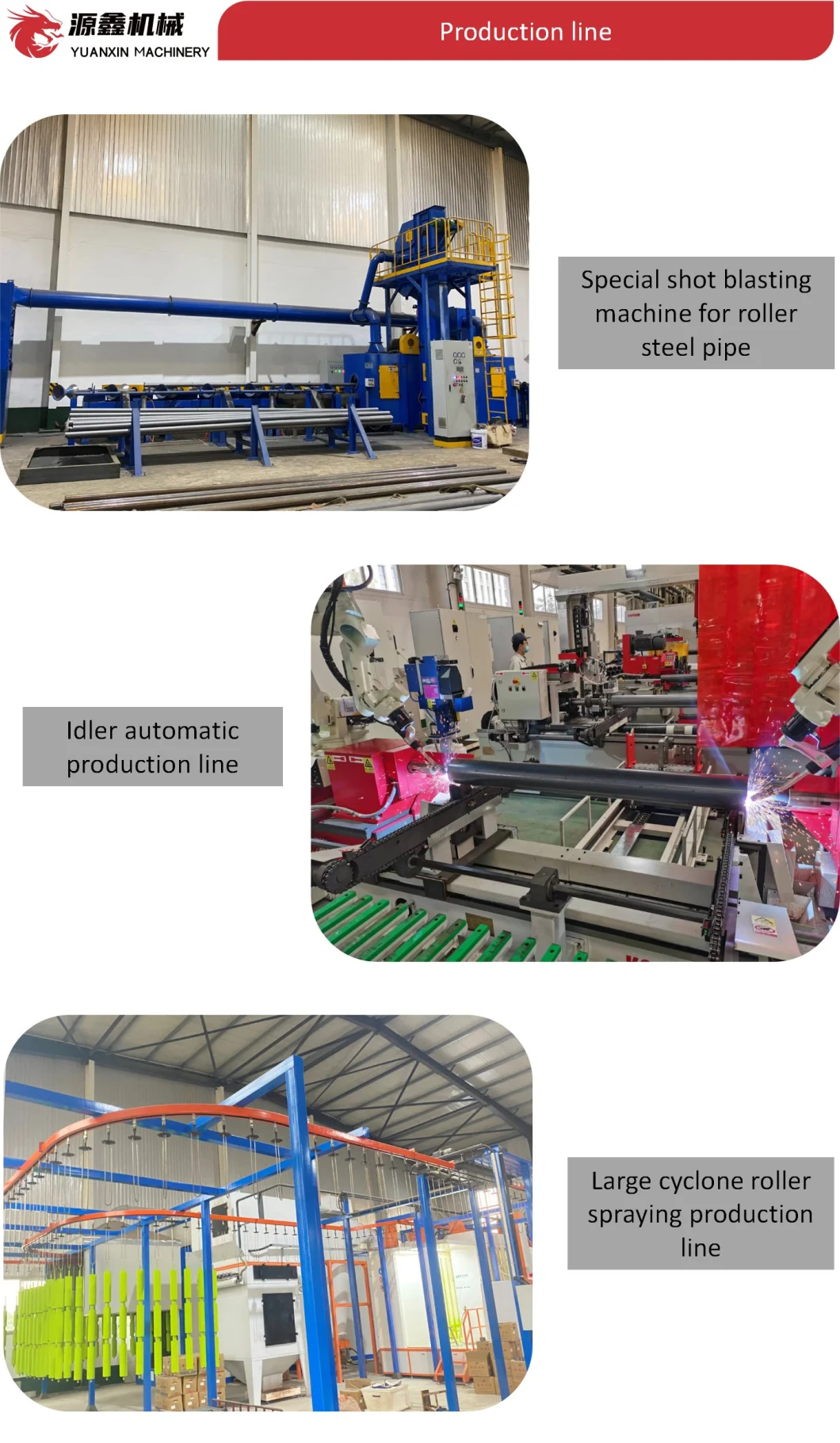 Geam Material Transportation Belt Conveyor Roller Idler Carrier/Impact/Spiral/Screw/Return/Rubber Disc/Self Aligning/Nylon Conveyor Roller Idler/Troughing