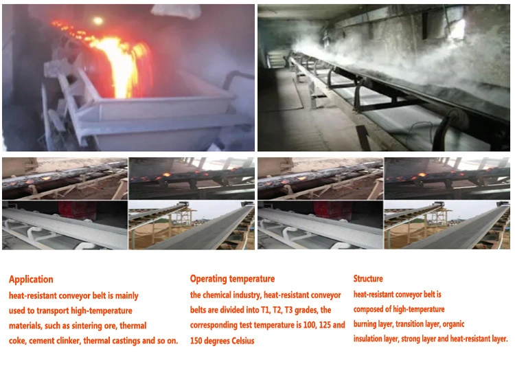 Huanball Hot Sells New Design Professional High Quality Heavy Duty Rubber Conveyor Belt for Stone Crush