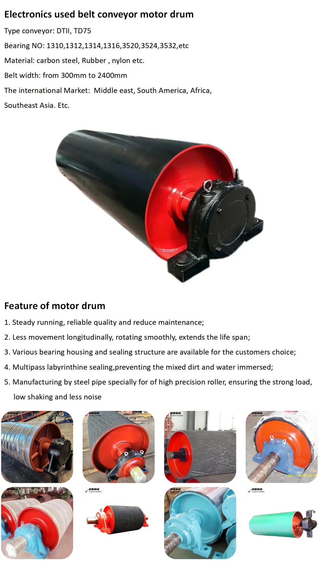 Hot Selling Heavy-Duty Steel Conveyor Rollers for Material Handling Equipment