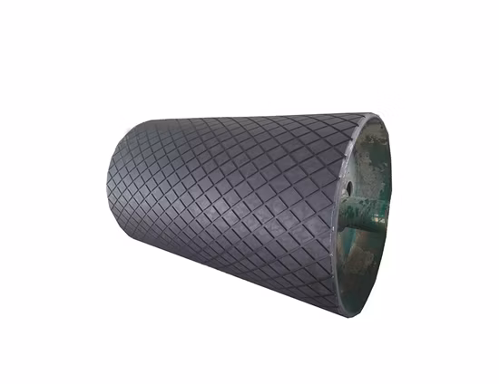 Wear Resisting Diamond Patterned Rubber Pulley Lagging Sheet for Belt Conveyor