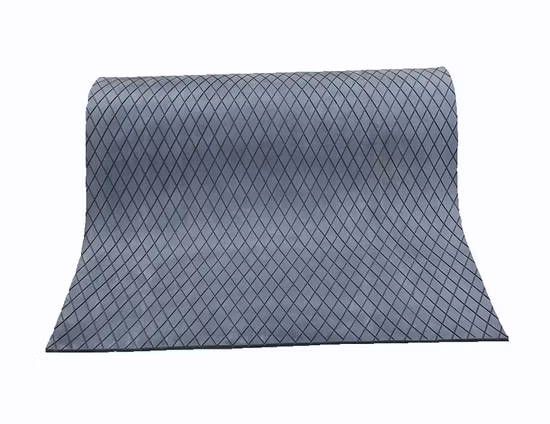 Wear Resisting Diamond Patterned Rubber Pulley Lagging Sheet for Belt Conveyor