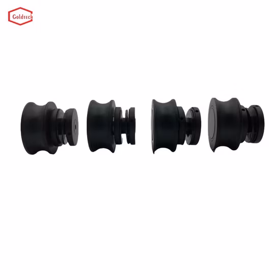 Stainless Steel Bathroom Shower Glass Fitting Sliding Door Hardware Set Rollers