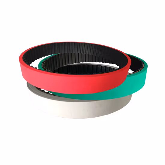 PU Rubber PVC Auto Agricultural Motorcycle Endless Industrial Poly Transmission Parts Double Conveyor Synchronous Fan Ribbed Toothed Drive Pk V Timing Belt