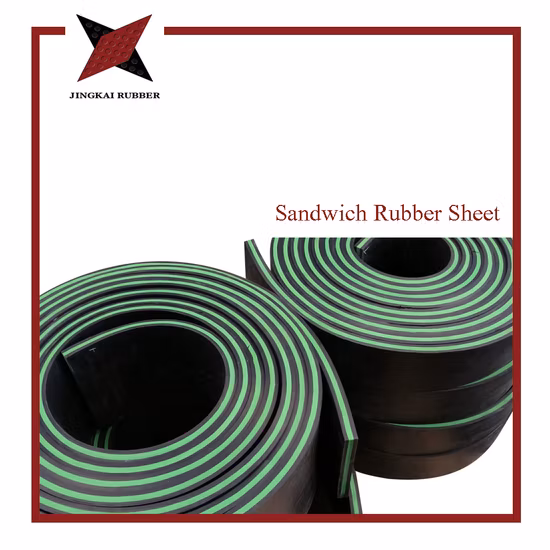 Scraper Conveyor Belt Fender Wear-Resistant High Impact Three Layer Sandwich Rubber Sheet